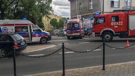 Gorlice Zdarzenie drogowe na skrzyżowaniu Bieckiej i Konopnickiej