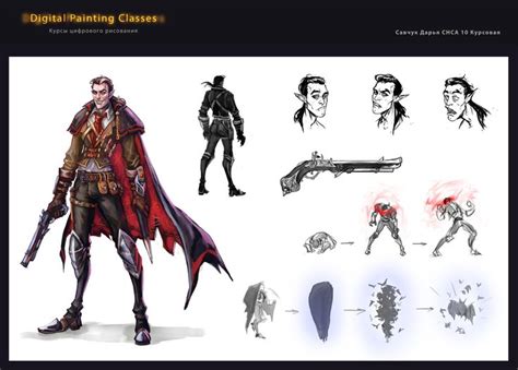 Artstation Vampire Hunter Character Sheet Daria Savchuk Vampire