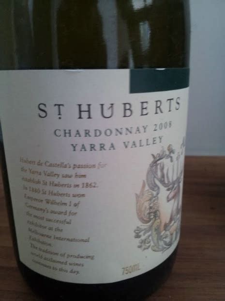 2000 St Huberts Chardonnay Australia Victoria Port Phillip Yarra