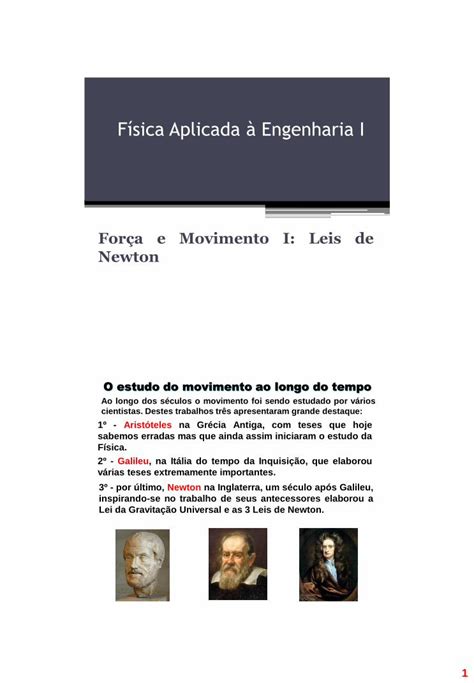 PDF Física Aplicada à Engenharia I uel br para Forças são