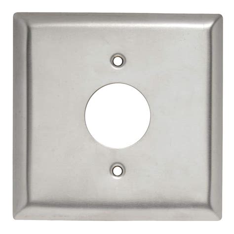 Legrand Pass And Seymour 302 304 S S 2 Gang 1 Single Receptacle Wall Plate Stainless Steel 1