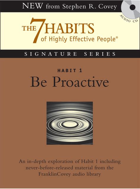 Habit 1 Be Proactive Key Summary Takeaways Week Plan