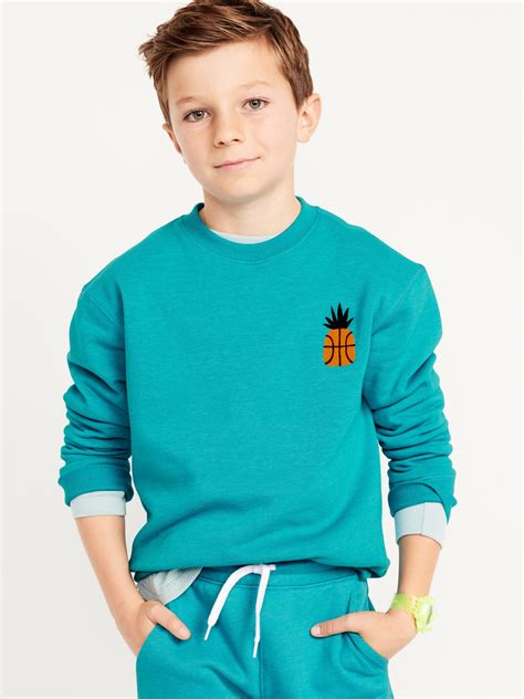 Long Sleeve Crew Neck Sweatshirt For Boys Old Navy