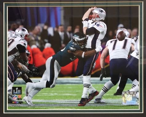 Brandon Graham Derek Barnett Super Bowl Lii X Custom Framed Strip