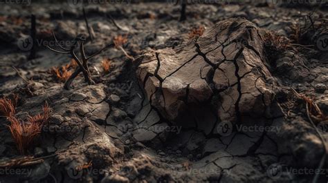 Dry cracked earth background. Global warming and climate change concept ...