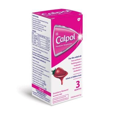 Calpol Paediatric Suspension Strawberry Flavoured Ml Dis Chem