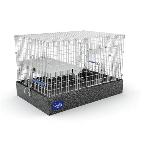 Durable Metal Pet Rat Cage w Adjustable Balconies and Carrying Handles