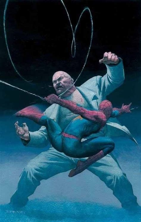 Kingpin Vs Spider Man Art By Esad Ribic Marvel Comics Art Marvel