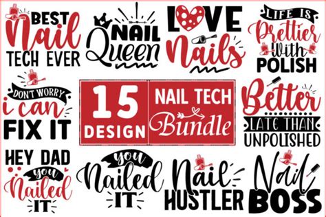 Nail Tech Svg Design Bundle Graphic By Svg Print Design Creative Fabrica