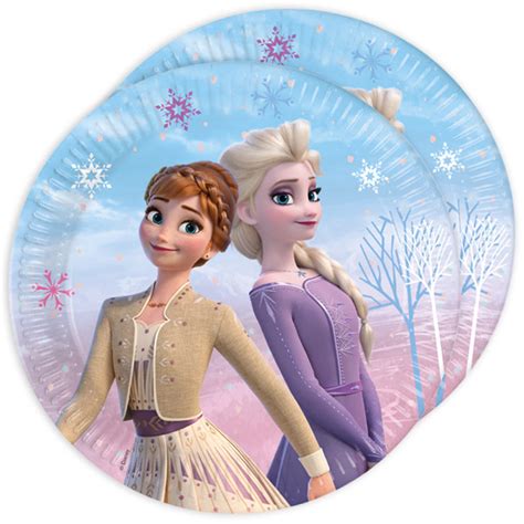 Frozen 2 Wind Spirit Teller im 8er Pack Ø 23cm