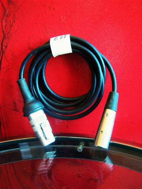 Vintage 1960 S Cannon UA 3 11 Microphone Cable Electro Voice Reverb