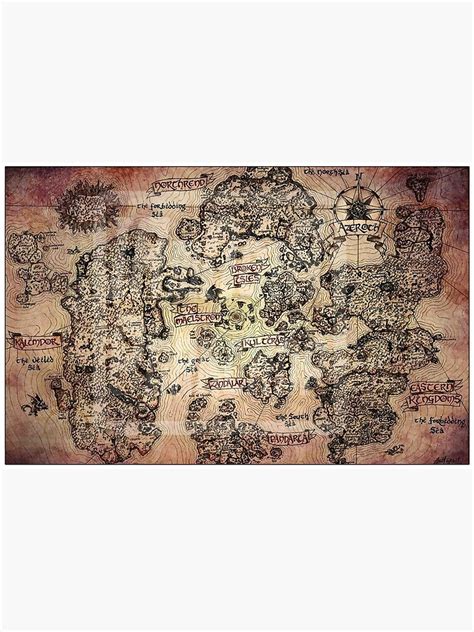 "Azeroth World Map Vintage" Poster for Sale by robertelis | Redbubble