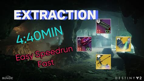 Destiny Solo Easy Speedrun Fast Legend Lost Sector Extraction