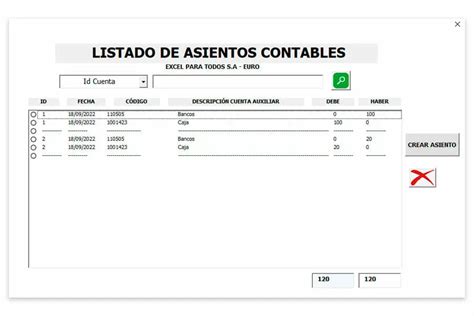 Plantilla Asientos Contables Libro Diario Y Mayor En Excel