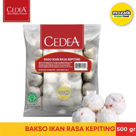 Jual Cedea Bakso Ikan Rasa Kepiting Frozen Mart Frozen Food Palembang