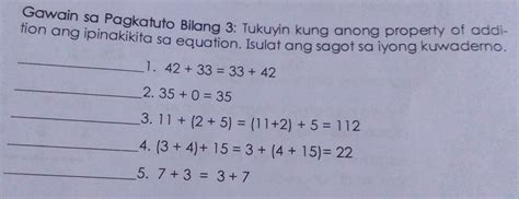 Solved Gawain Sa Pagkatuto Bilang 3 Tukuyin Kung Anong Property Of