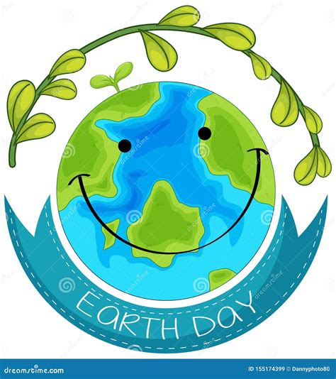 Happy Earth Day Poster Stock Vector Illustration Of Natural 155174399