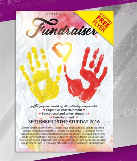 Fundraiser Flyer Template Free Free Templates Printable