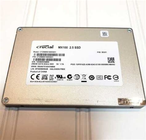 Crucial 256GB SSD MLC MX100 CT256MX100SSD1 2 5 SSD Drive USA