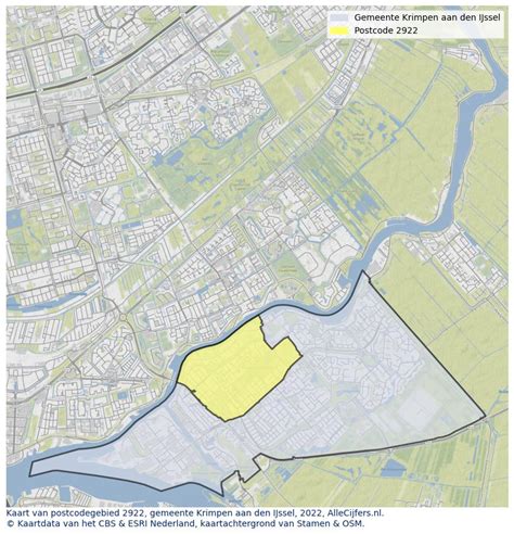 Postcode 2922 in cijfers en grafieken | AlleCijfers.nl