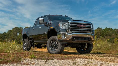 Gmc Black Widow Lifted Trucks — Sca Performance Black Widow Lifted Trucks