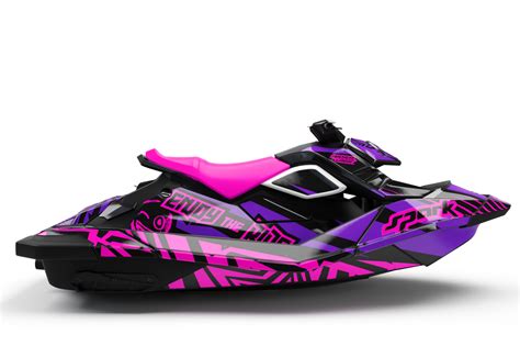 Kit Deco Sea Doo Spark Enjoy The Ride Pinkpurple Full