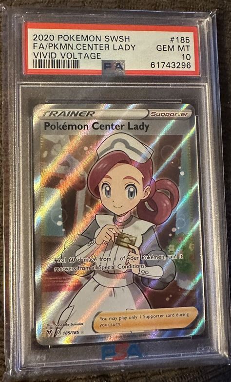 Pokemon Center Lady Sword Shield Vivid Voltage Holo