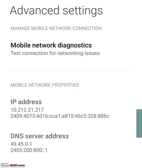 Changing The Dns Server For Mobile Data Connection Team Bhp