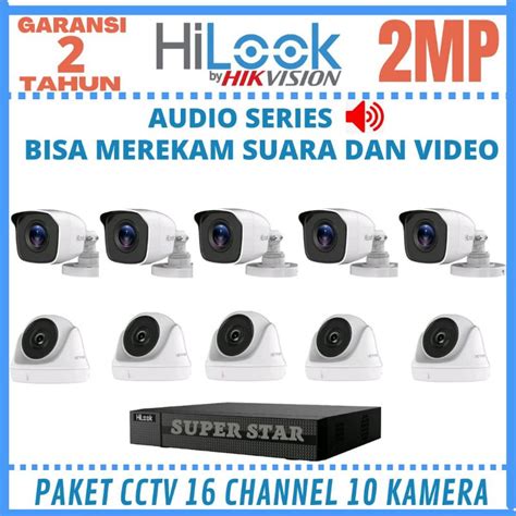 Jual Paket Cctv Hilook Channel Kamera Mp Audio Bisa Merekam