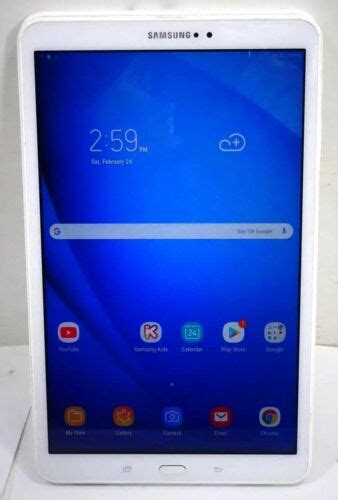 Lot 2 Samsung Galaxy Tab A 2016 Sm T580 16gb Wi Fi 101 White Tablet