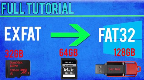 How To Format Sd Card To Fat32 Win 108187vista Tutorial Youtube