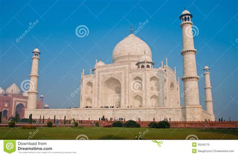 Taj Mahal Di Marmo Bianco Immagine Stock Immagine Di Asia