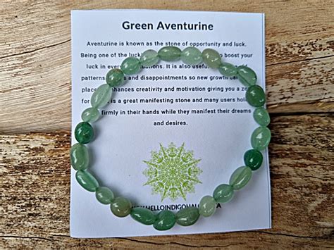 Green Aventurine Nugget Bangle Hello Indigo Halo