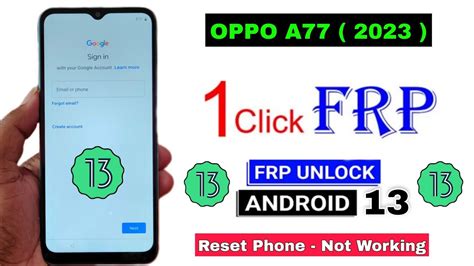 OPPO A77 Frp Bypass Android 13 Update New Trick 2023