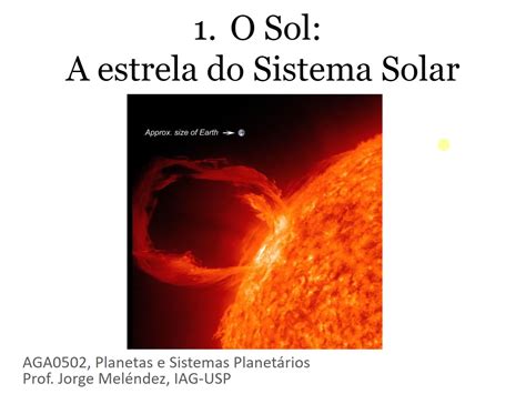 Unica Estrela Do Sistema Solar - e-Aulas da USP :: AGA0502 - Aula 01, Sol: a estrela do Sistema Solar