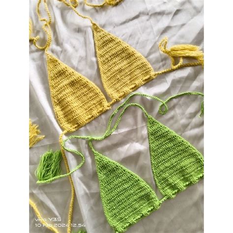 Jual Set Bikini Rajut Crochet Bali Shopee Indonesia