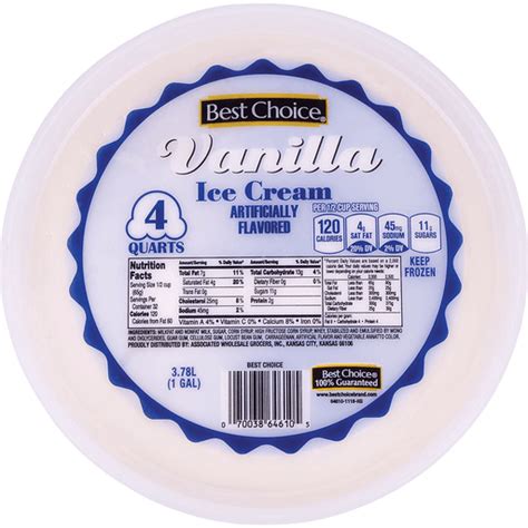 Best Choice Vanilla Ice Cream | Pails | Houchens Market Place