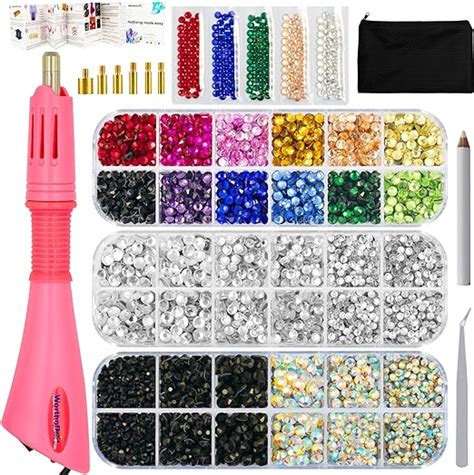 Amazon Hotfix Rhinestones Applicator Tool With 5200 Pcs Hot Fix