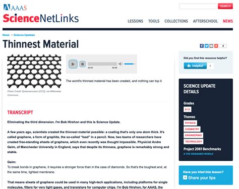 worlds thinnest material science update