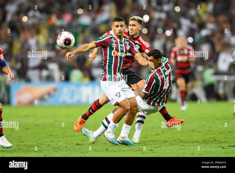 Rio Brazil April Andre Player In Match Between Fluminense