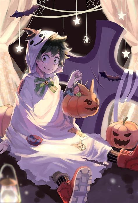 Ghost Deku Anime Halloween Anime Anime Chibi