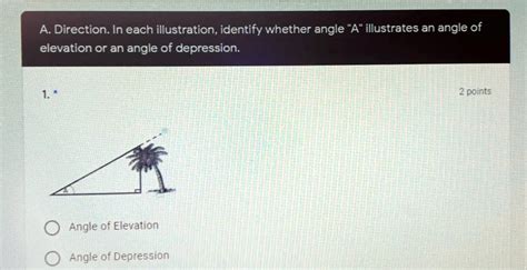 SOLVED A Direction In Each Illustration Identify Whether Angle A