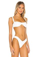 WeWoreWhat Sorrento Bikini Top In White REVOLVE