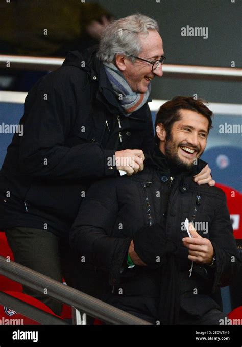 Franck Ribout Et Bixente Lizarazu Lors Du Match De Football De La