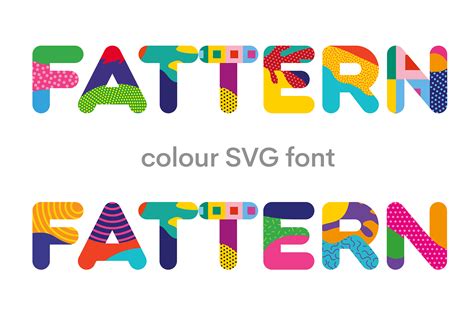 Fattern Color SVG Font (FREE) on Behance