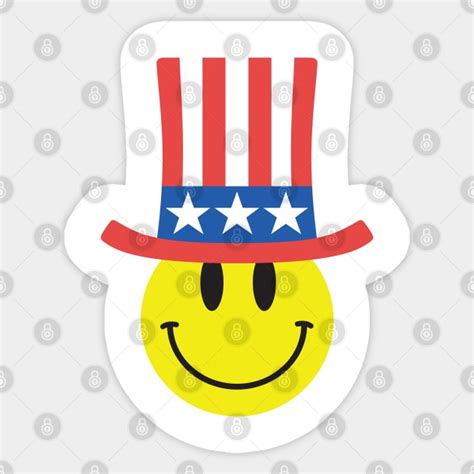 Happy Face Emoji Uncle Sam Emoji Sticker Teepublic