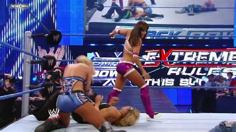 Smackdown Beth Phoenix Mickie James Vs Michelle Mccool Video