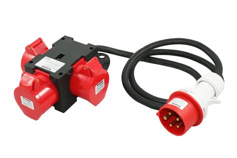 Cee Adapter A X V A Baustromverteiler Stecker Kupplung