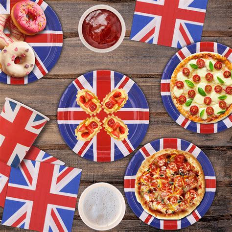 Union Jack Party Supplies Set - 146pcs - Event Decor Shop