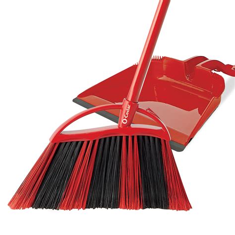 O-Cedar PowerCorner One Sweep Broom with Step-On Dustpan and 3-Piece Handle PowerCorner One ...